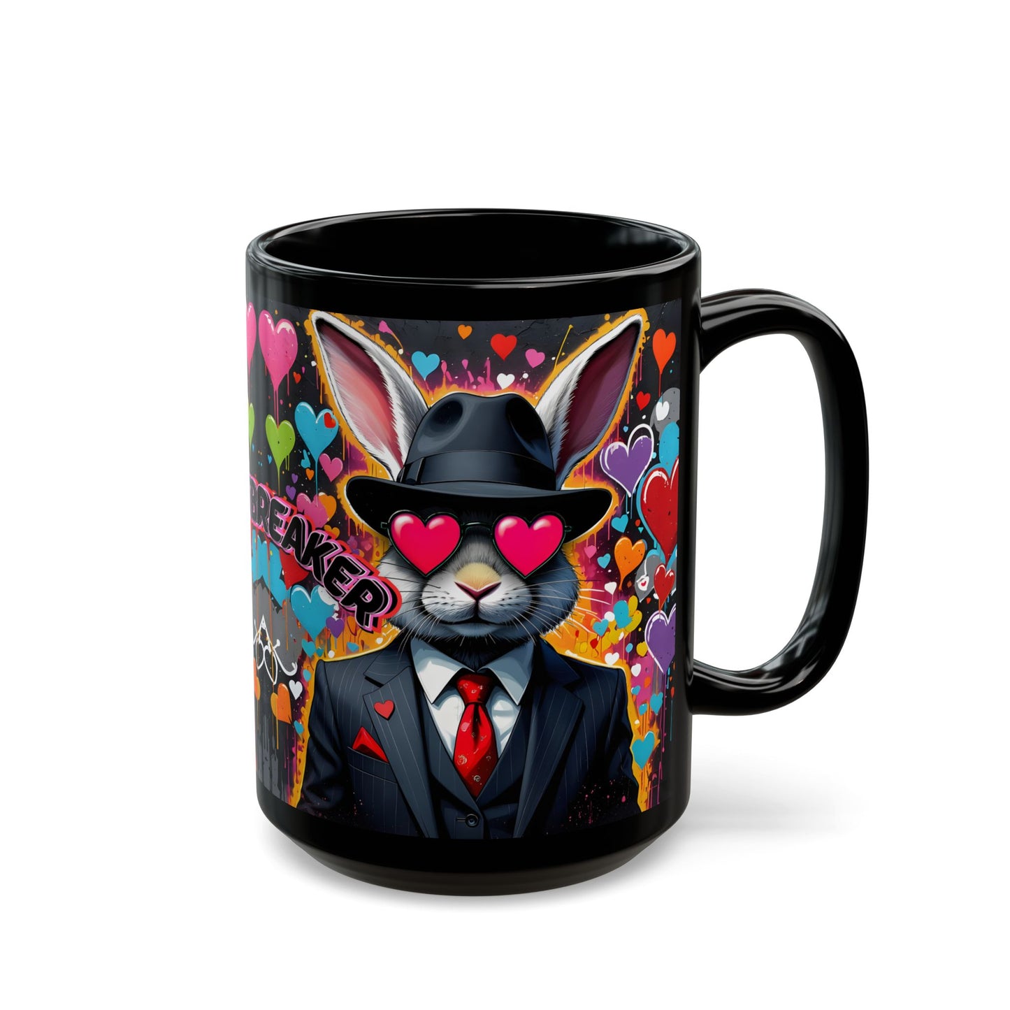 Heartbreaker Noir Mug – Lowbrow Love & Regret Ceramic Coffee Cup (11oz/15oz)