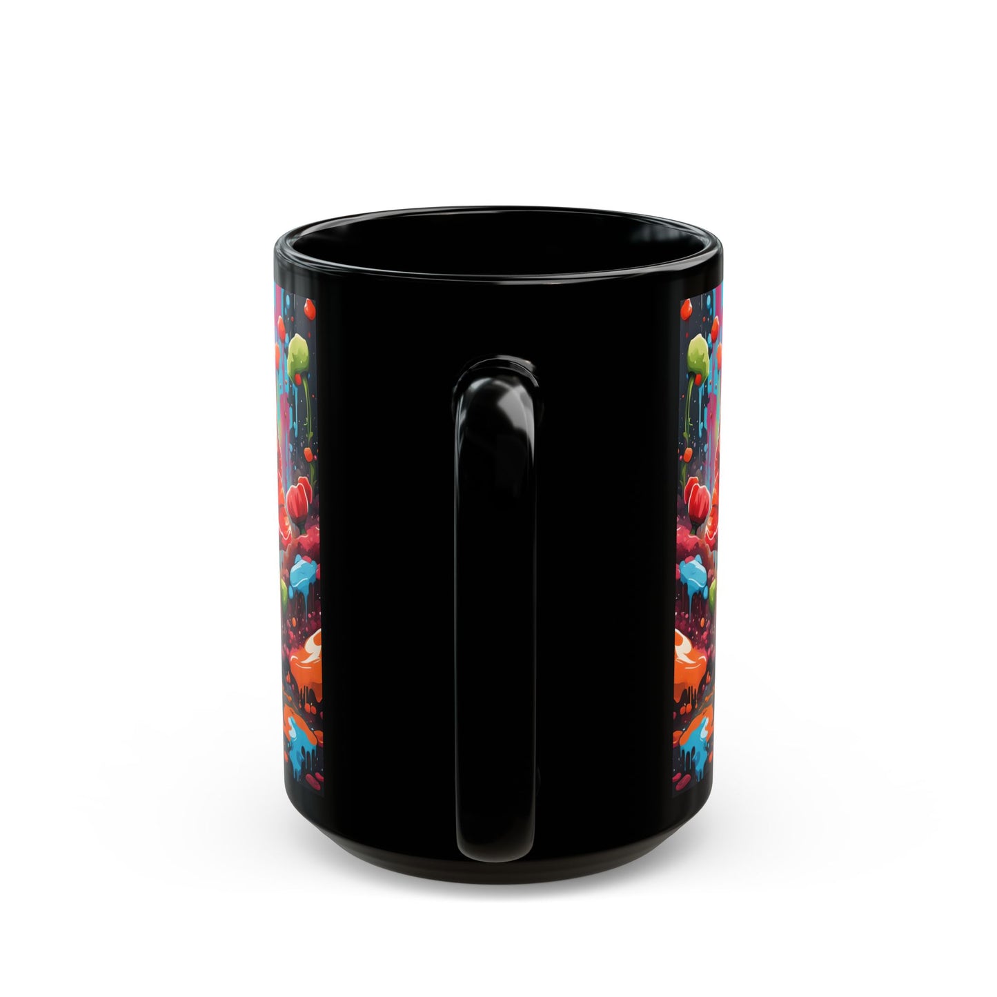 Poppy Flower Mug – Psychedelic Botanical Ceramic Coffee Cup