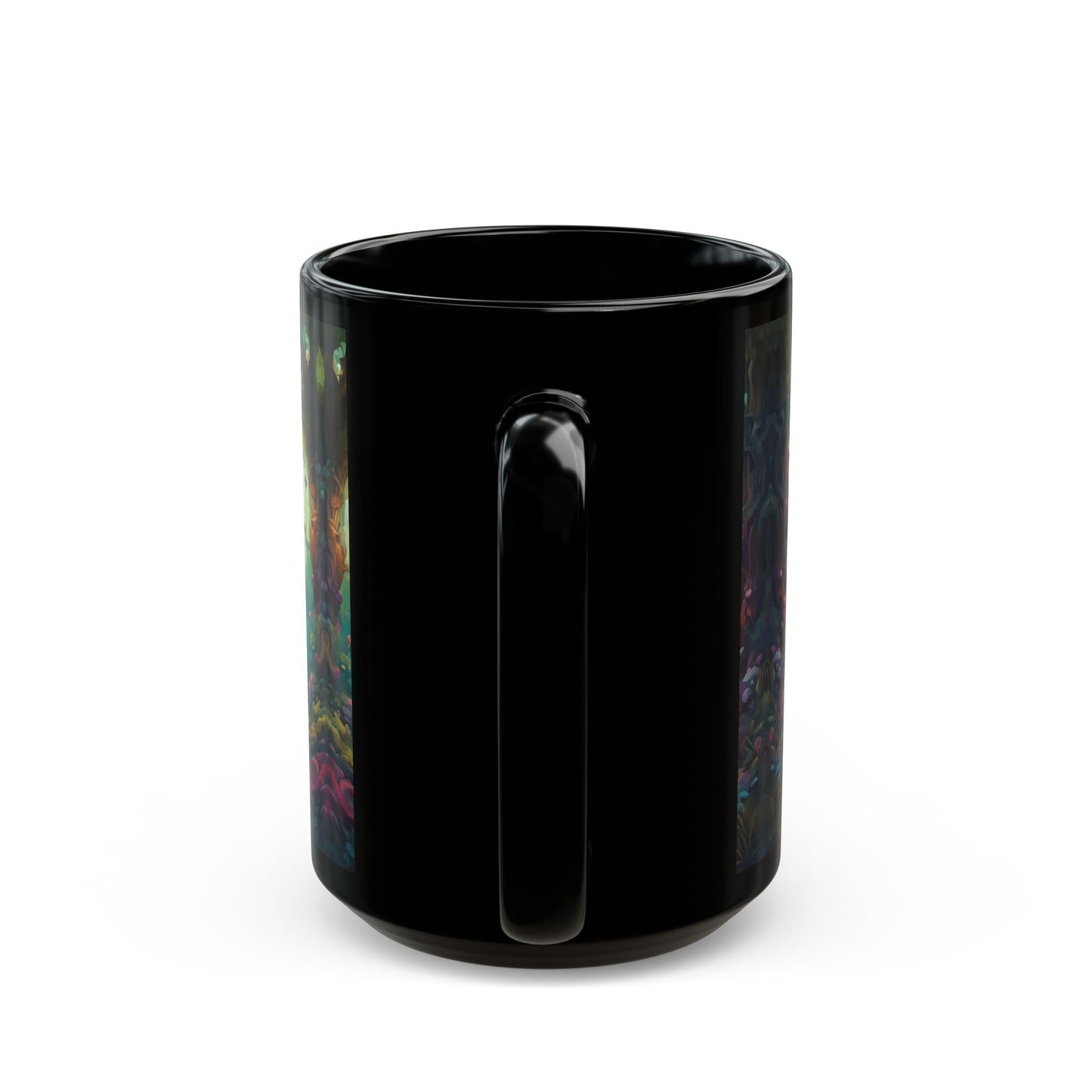 Enchanted Forest Cottage Mug – Whimsical Woodland Ceramic Coffee Cup with Hidden Message (11oz or 15oz)