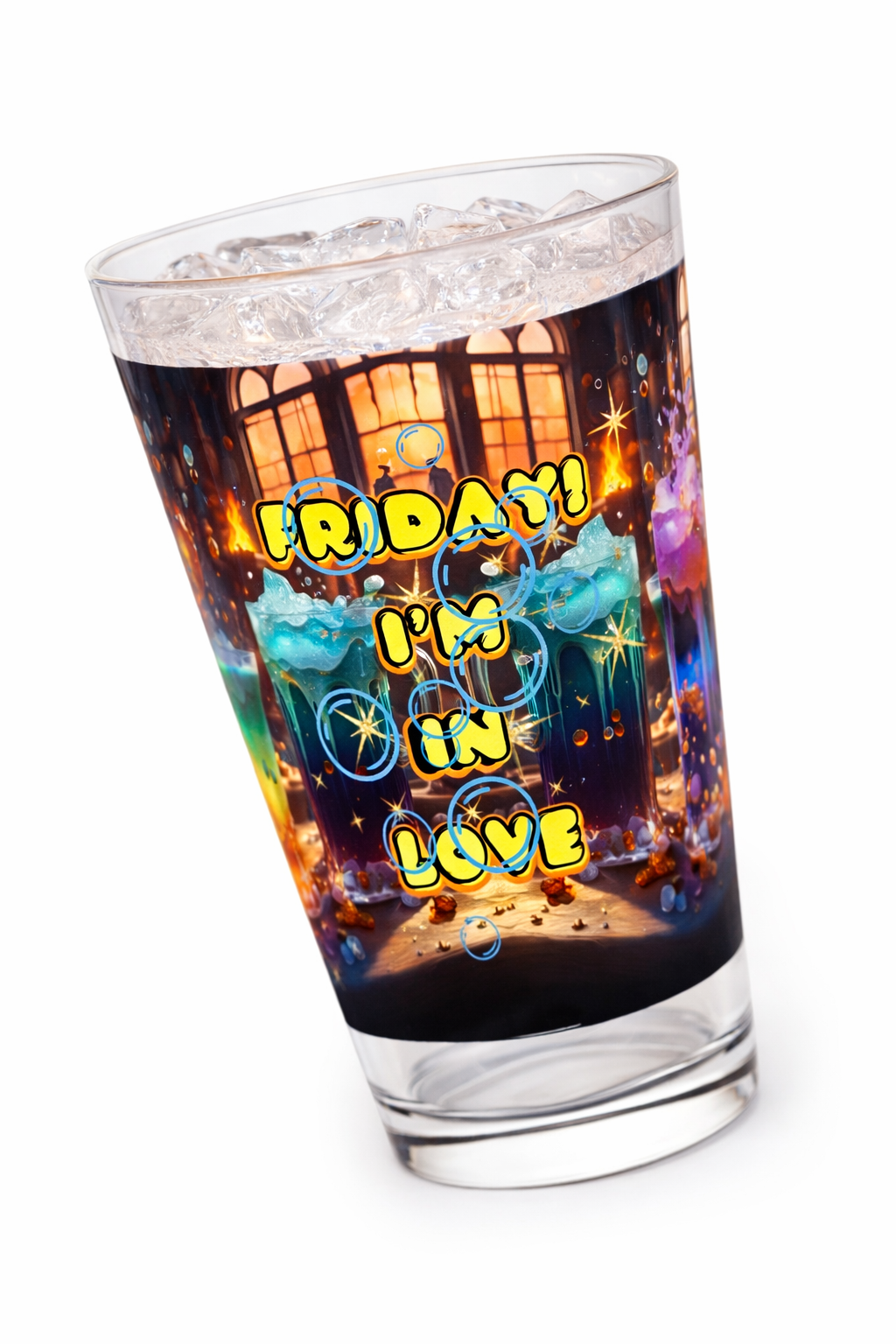 Fantasy Pint Glass | Friday I’m In Love Glassware | Witchy Magic 16oz Drinkware for Fantasy Lovers