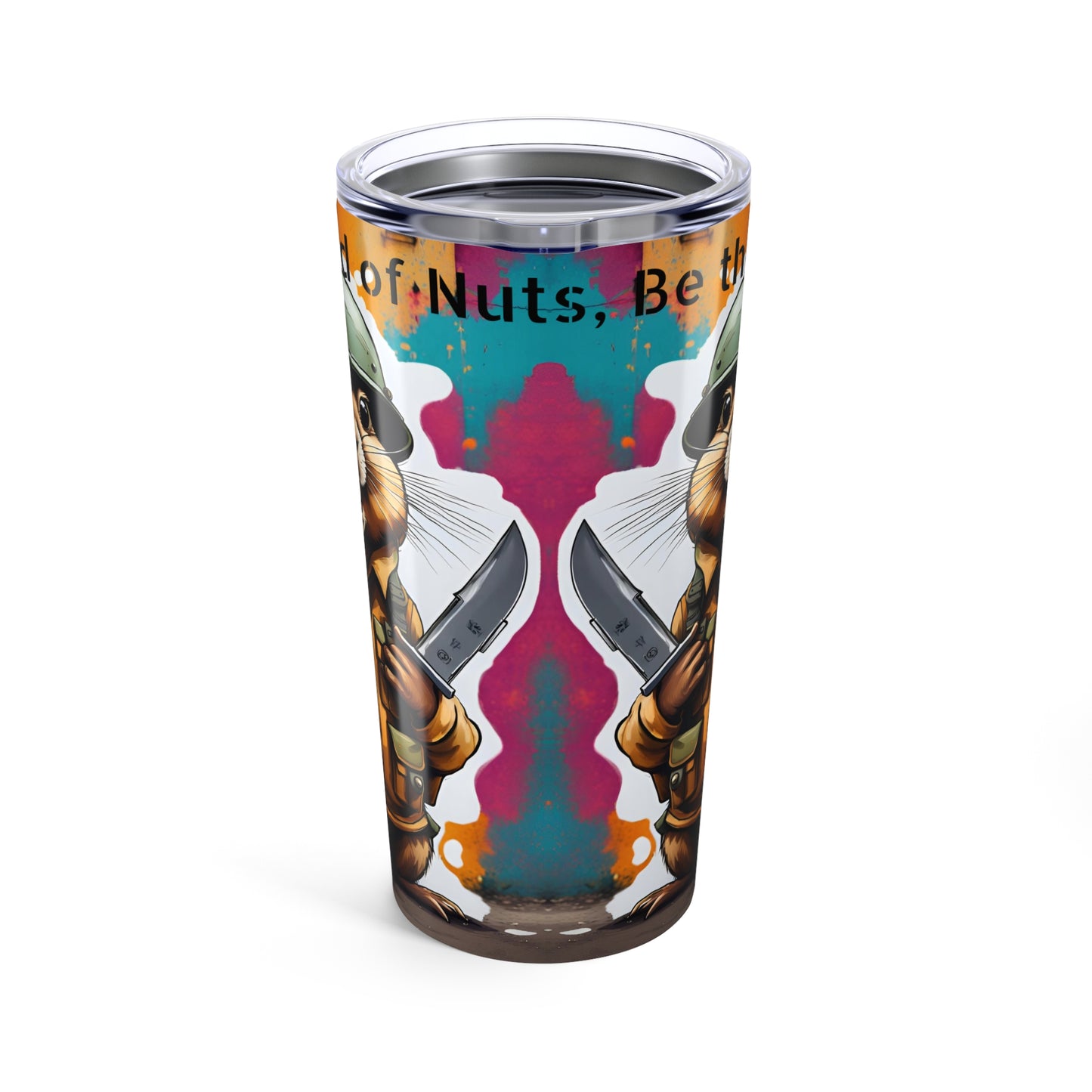 Funny Gopher Tumbler 20oz – Knife Cup | Stainless Steel Travel Mug | Weird Gift for Adults