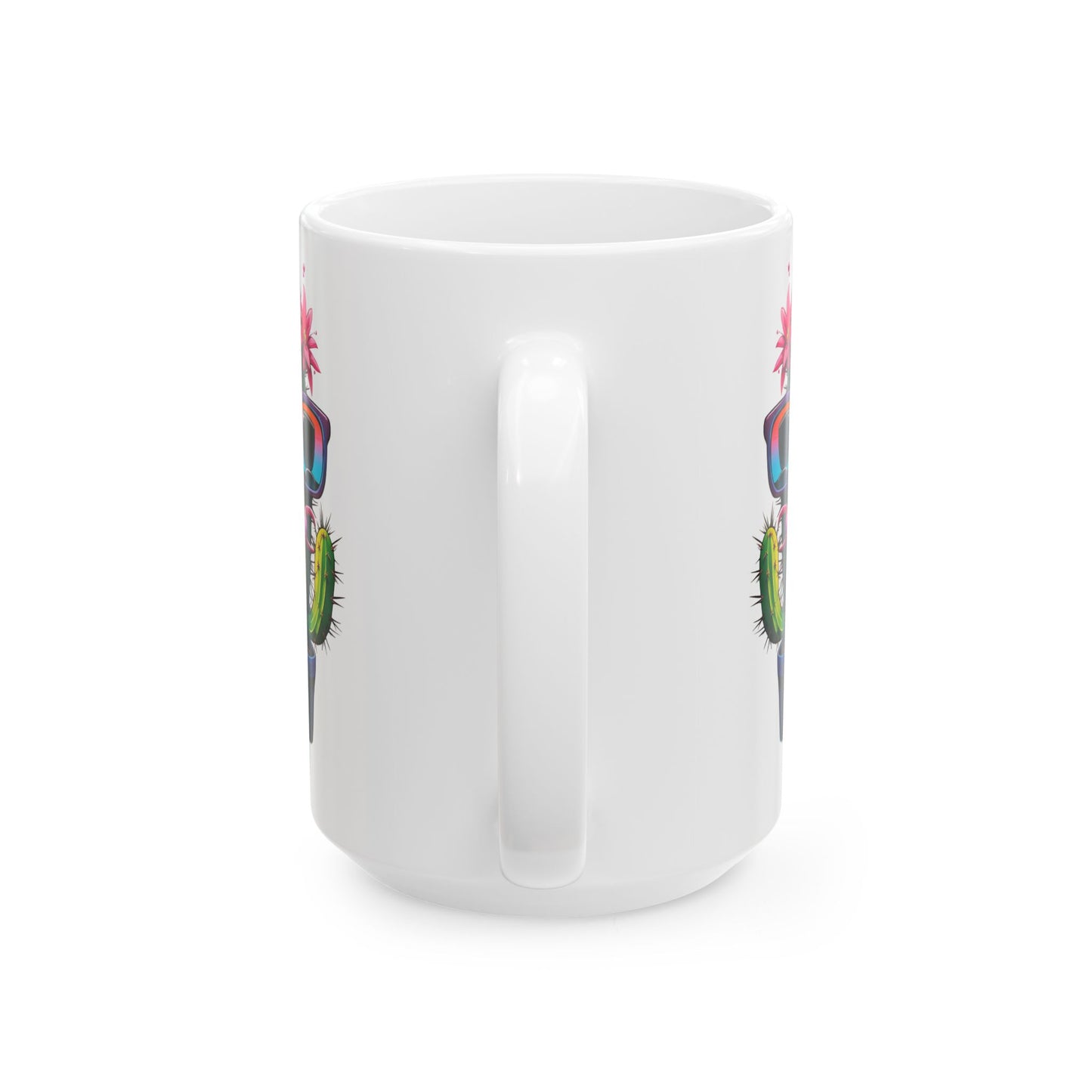 Funny Cactus Mug – “Don’t Be a Prick Just Take a Sip” – 11oz / 15oz Ceramic Coffee Cup – Double-Sided Print – Bold Gift for Plant Lovers