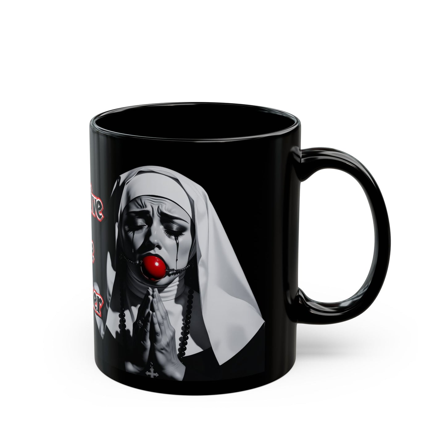 Forgive Me Father Mug – Dark Humor Gothic Coffee Cup