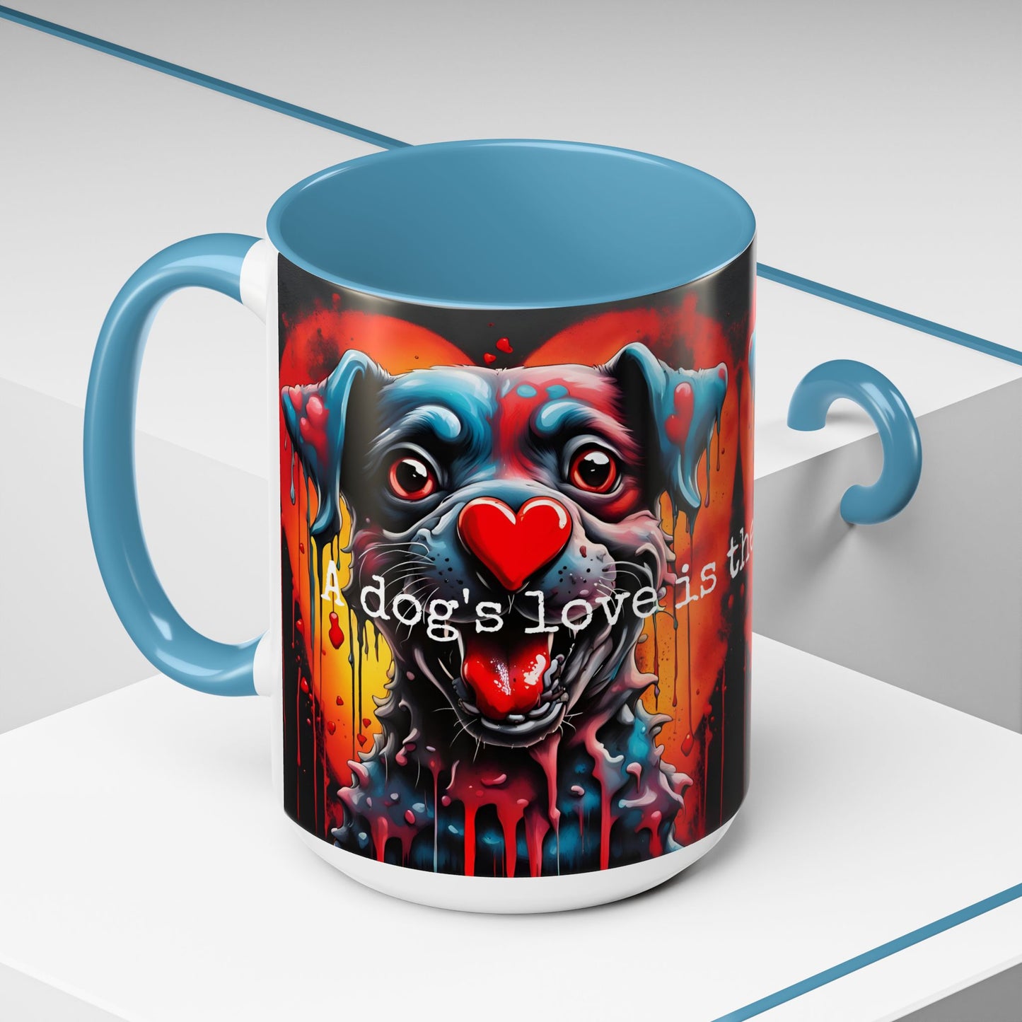 Dog Therapy Coffee Mug: Pet Lover Gift, 11oz/15oz Ceramic