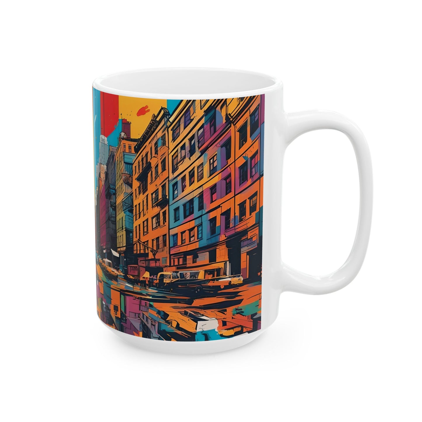 NYC Graffiti Art Mug – Bold Urban Pop Art Coffee Cup