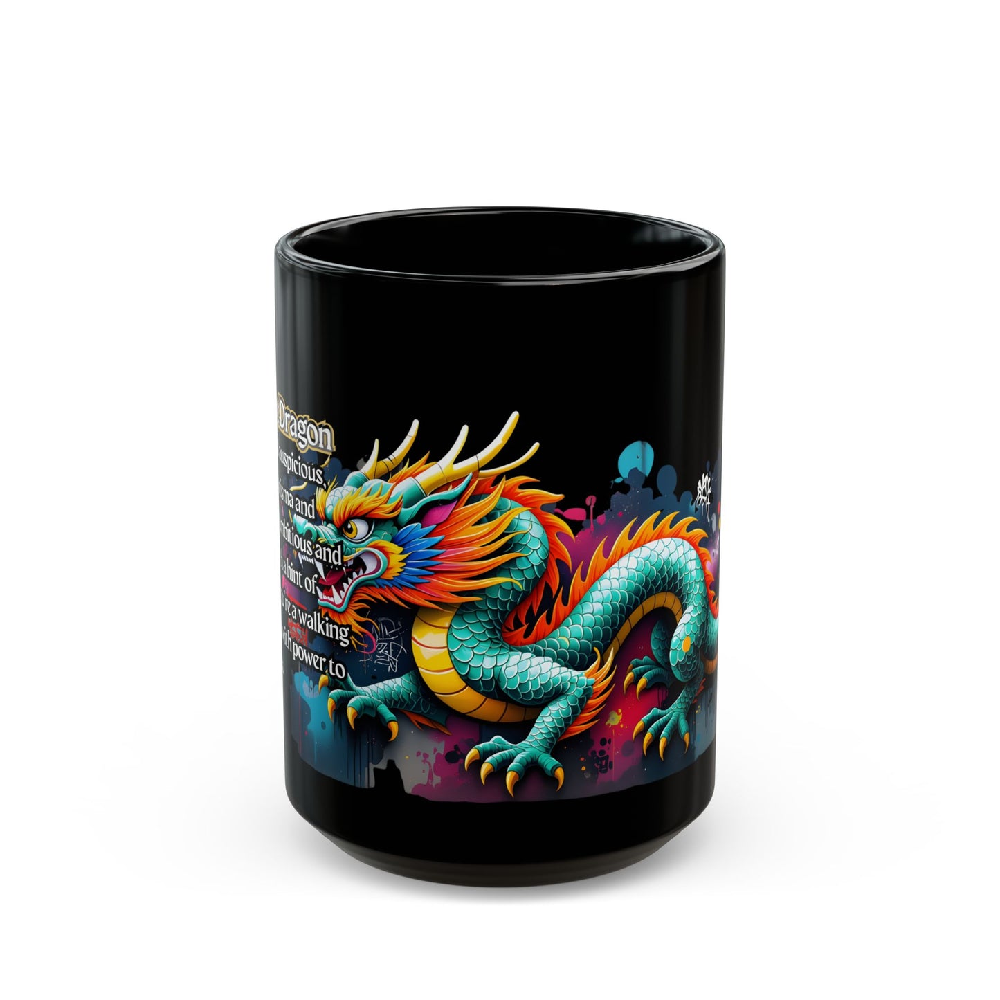Chinese Zodiac Dragon Mug — Chaotic Power & Cosmic Luck Edition