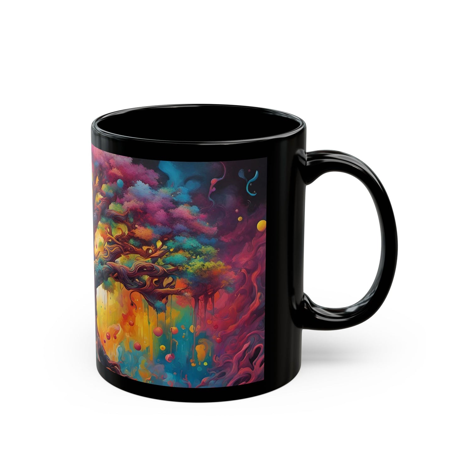 Psychedelic Tree Art Mug | Trippy Coffee Cup Gift