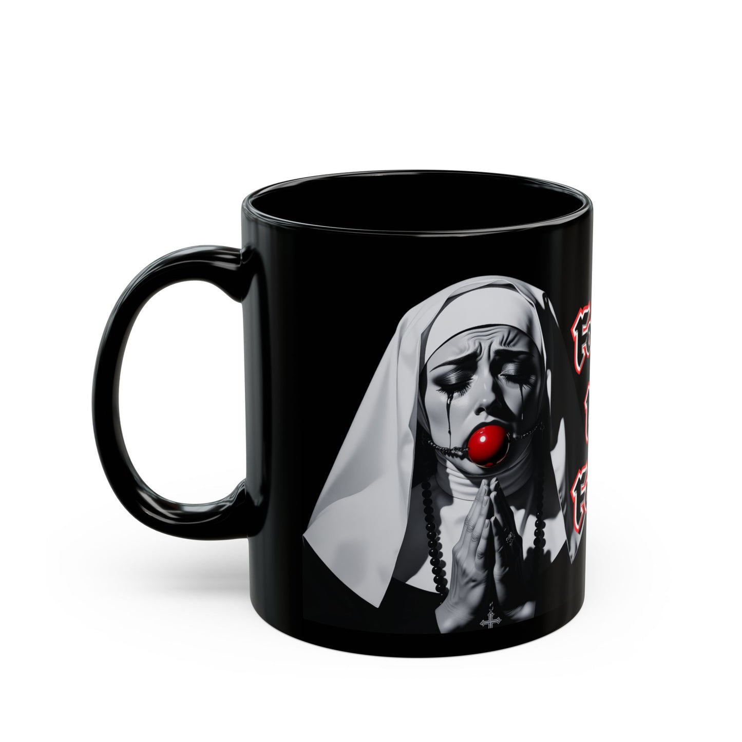 Forgive Me Father Mug – Dark Humor Gothic Coffee Cup
