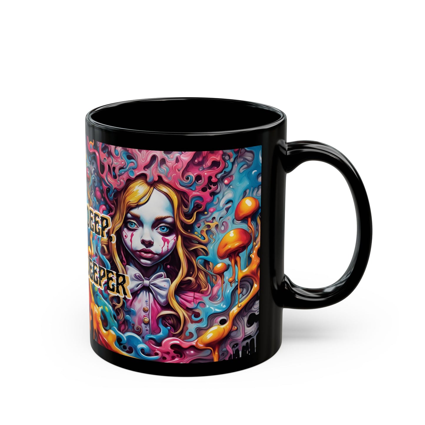 Drink Deep Dream Deeper Mug – Psychedelic Boho Coffee Cup