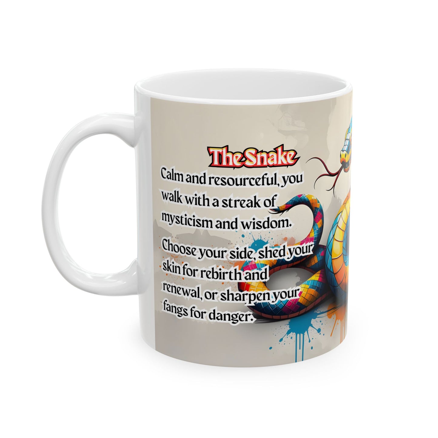 Chinese Zodiac Snake Mug — Quiet Power & Choice Energy Edition