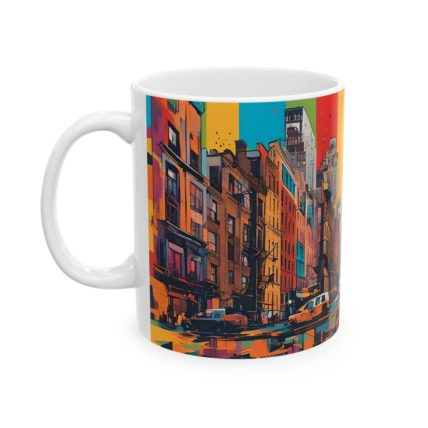 NYC Graffiti Art Mug – Bold Urban Pop Art Coffee Cup