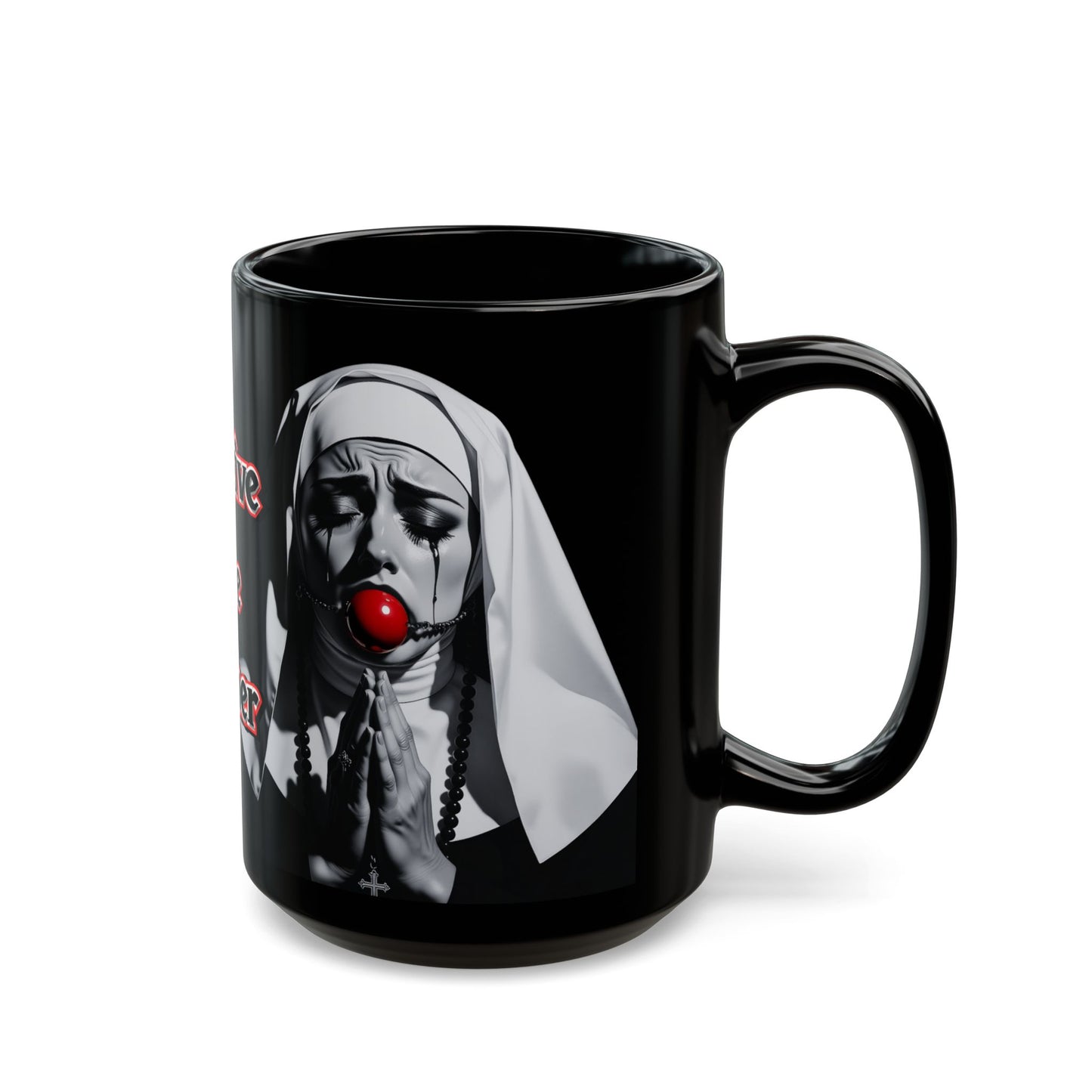 Forgive Me Father Mug – Dark Humor Gothic Coffee Cup