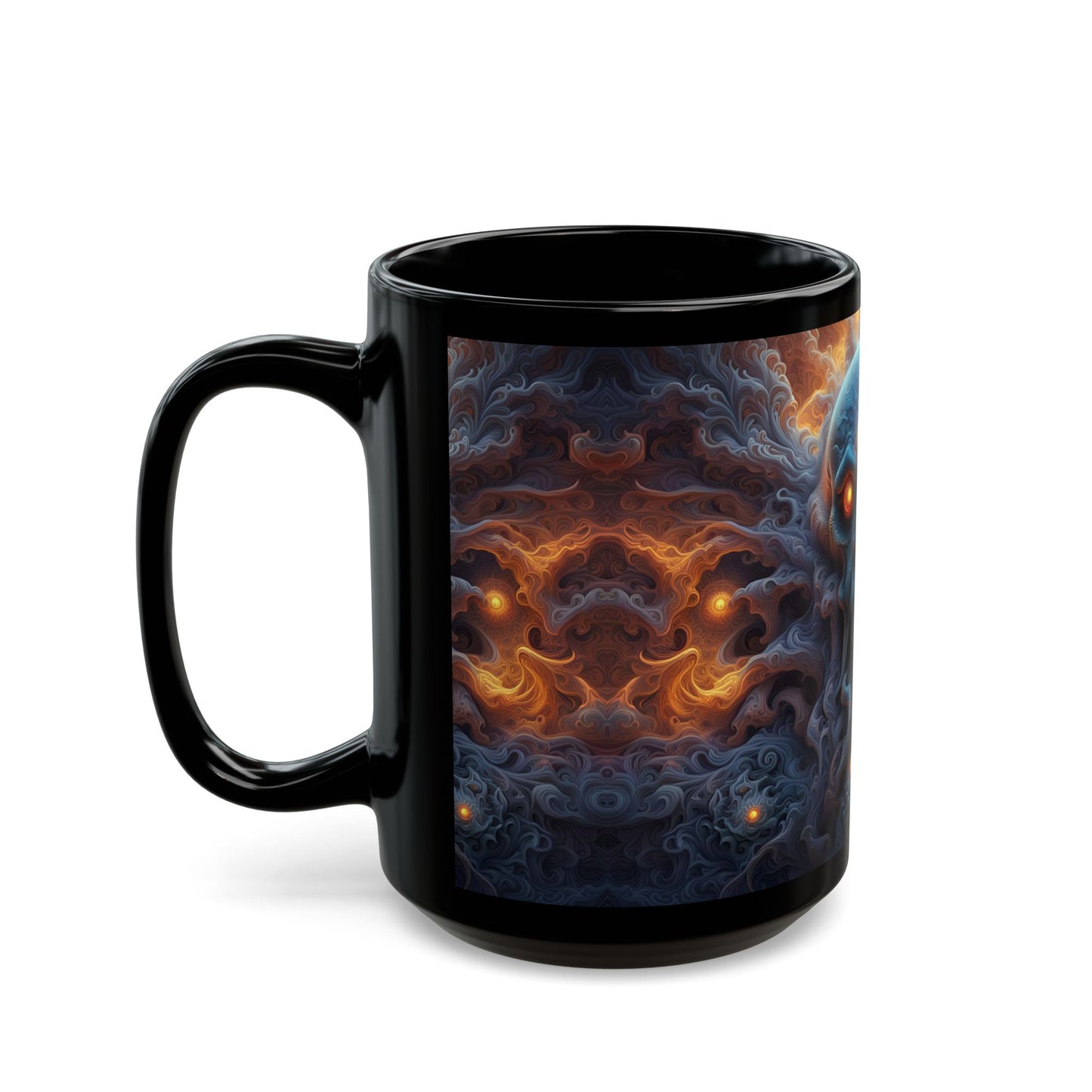 Eldritch Horror Skull Coffee Mug – Spooky Gothic Gift for Horror Lovers