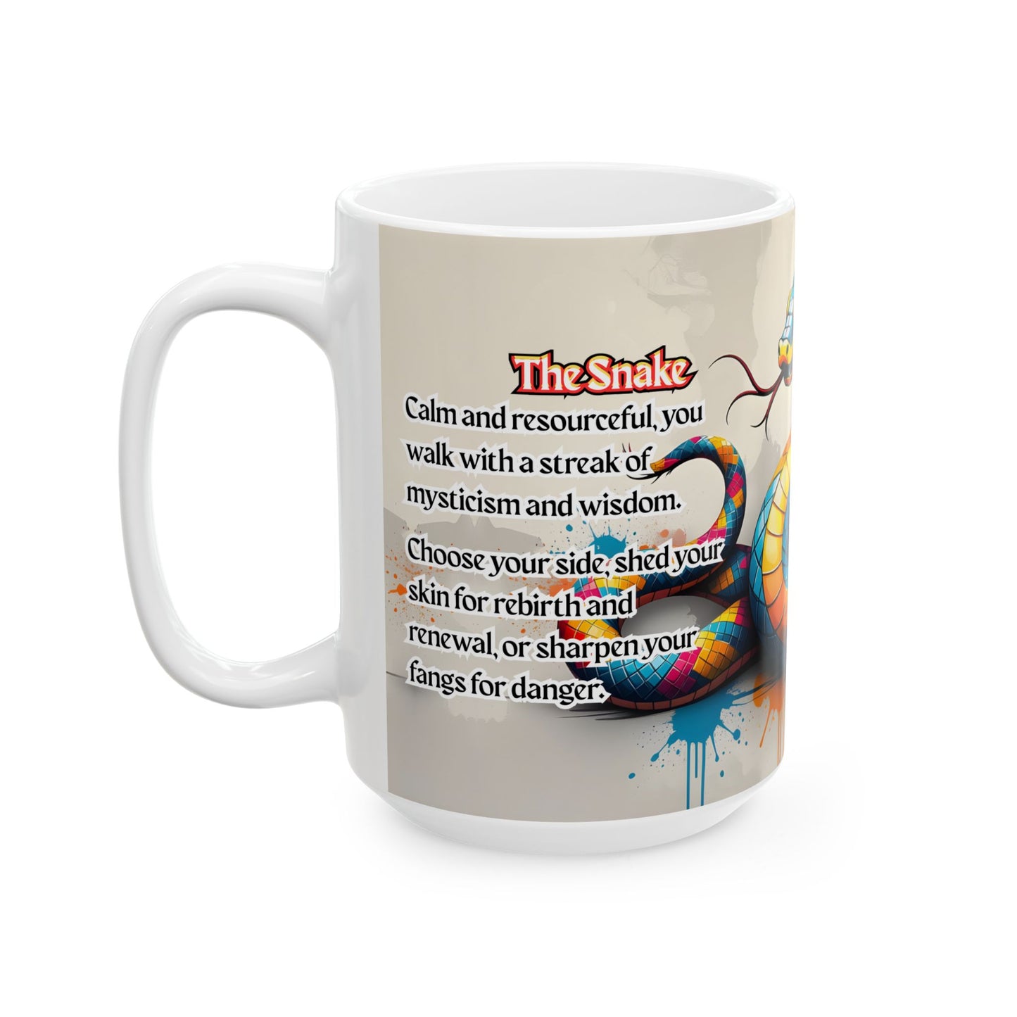 Chinese Zodiac Snake Mug — Quiet Power & Choice Energy Edition