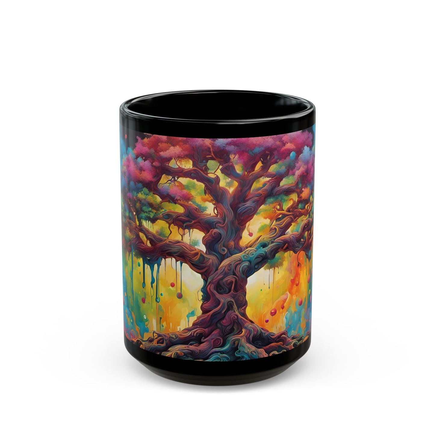 Psychedelic Tree Art Mug | Trippy Coffee Cup Gift