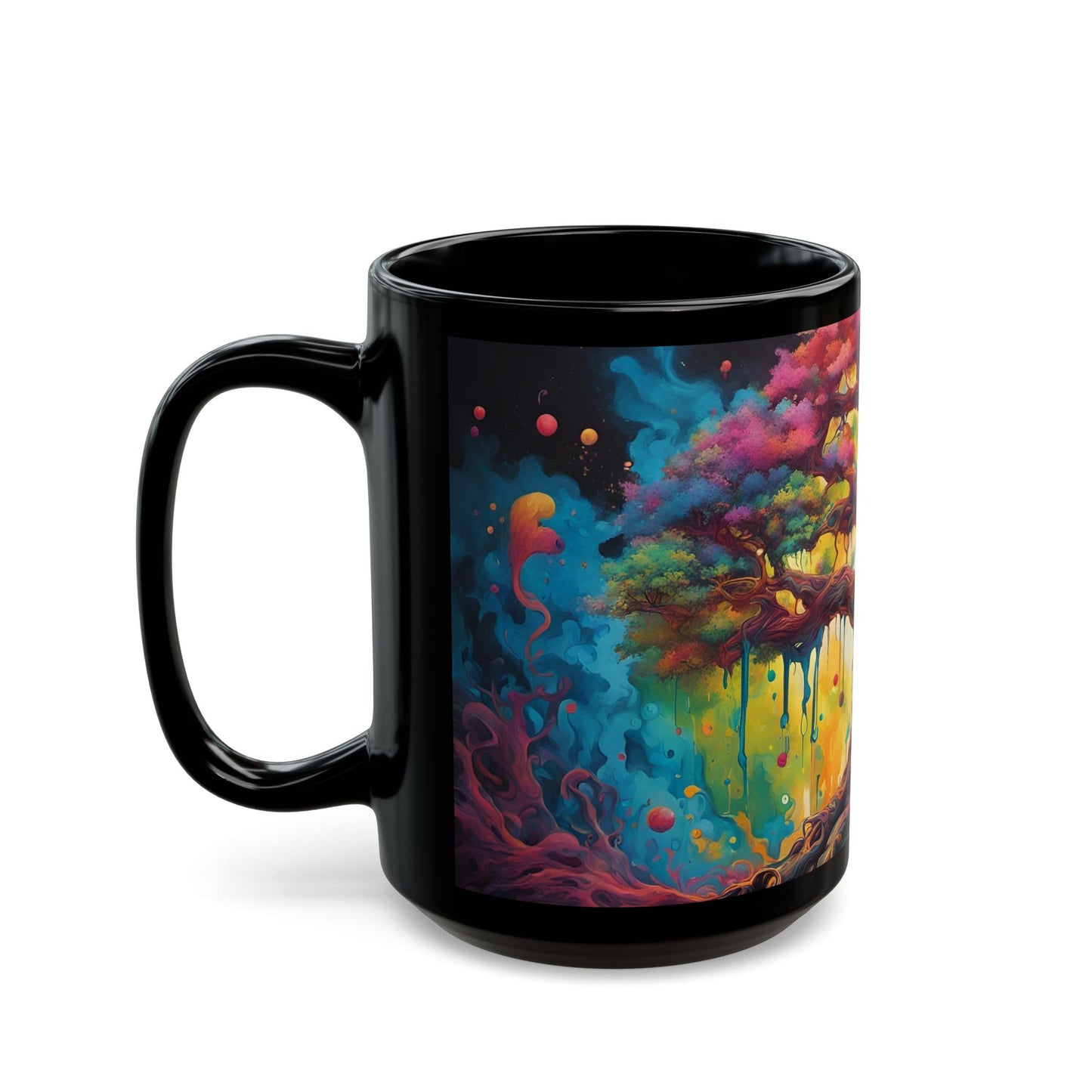 Psychedelic Tree Art Mug | Trippy Coffee Cup Gift