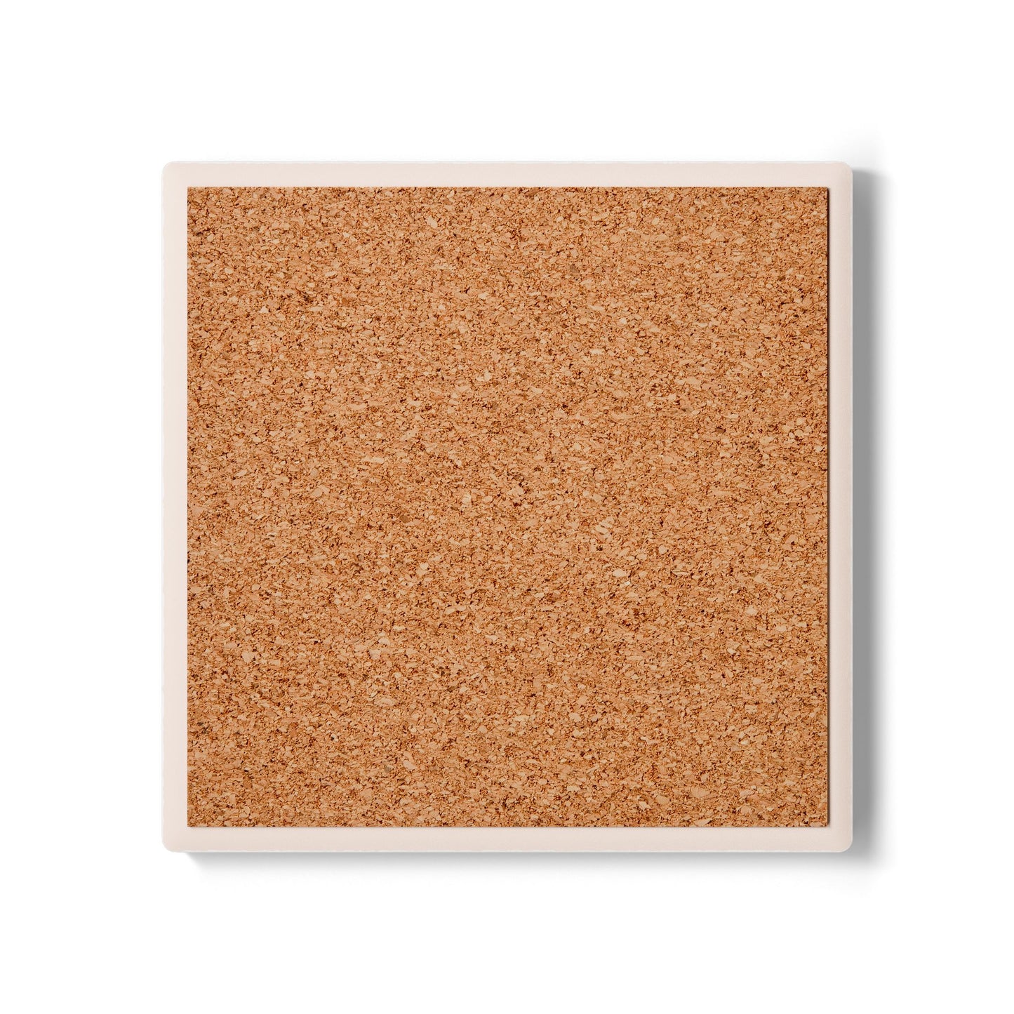 Funny Weed Smiley Coaster – Ceramic Cork-Backed Coaster for Hot or Cold Drinks – Round or Square
