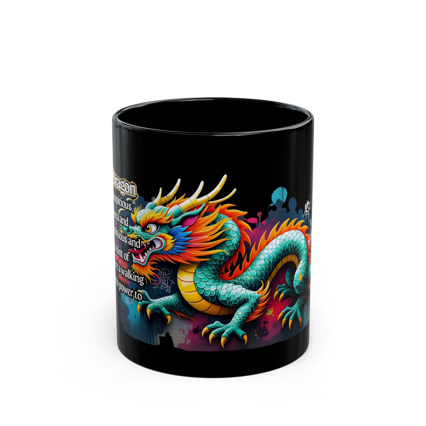 Chinese Zodiac Dragon Mug — Chaotic Power & Cosmic Luck Edition