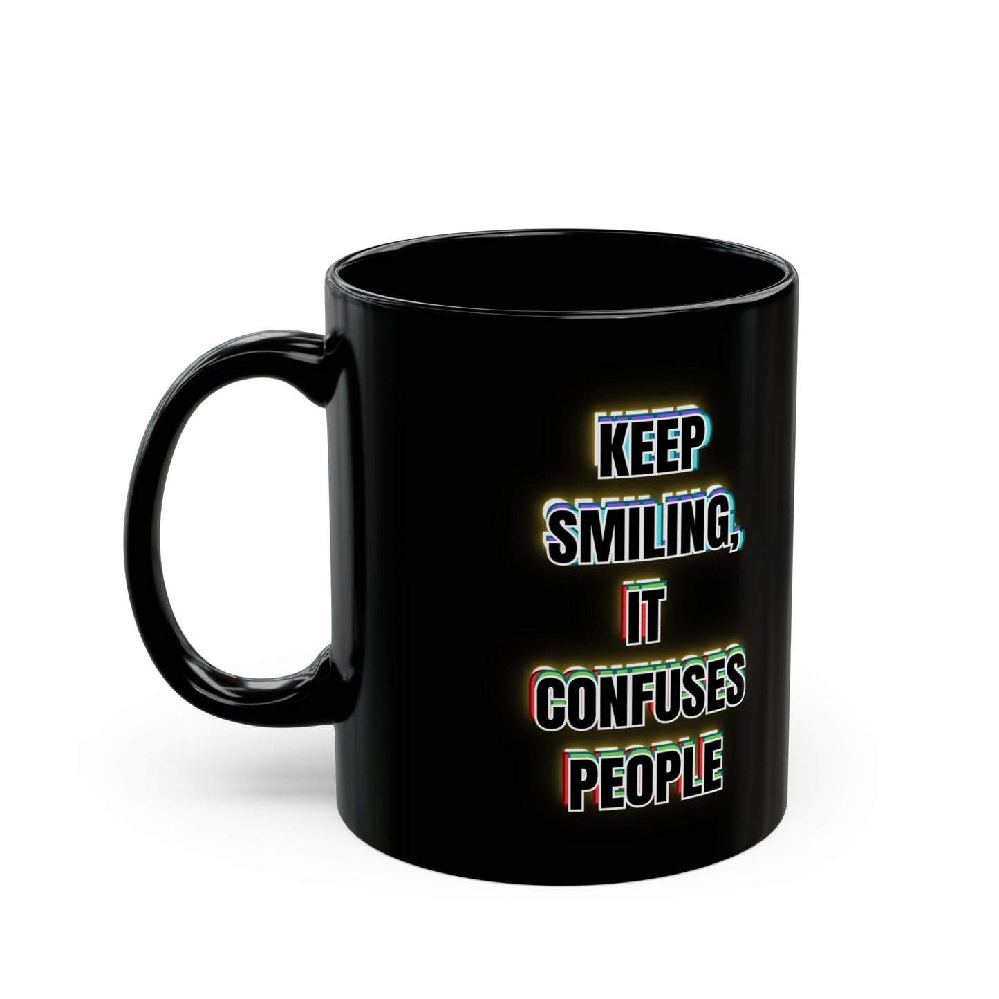 Keep Smiling Mug – Colorful Graffiti Gear Art Coffee Cup (11oz & 15oz)