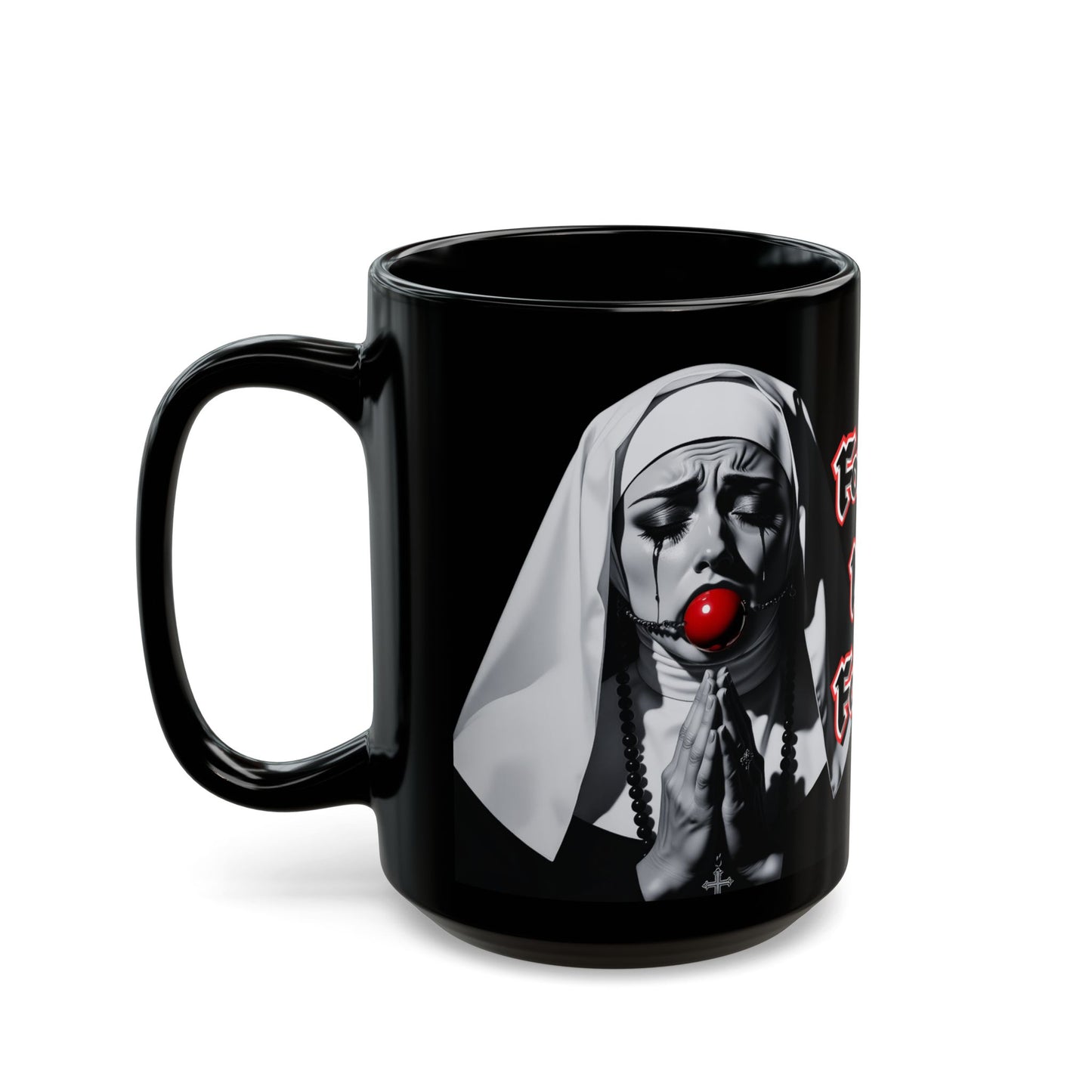 Forgive Me Father Mug – Dark Humor Gothic Coffee Cup