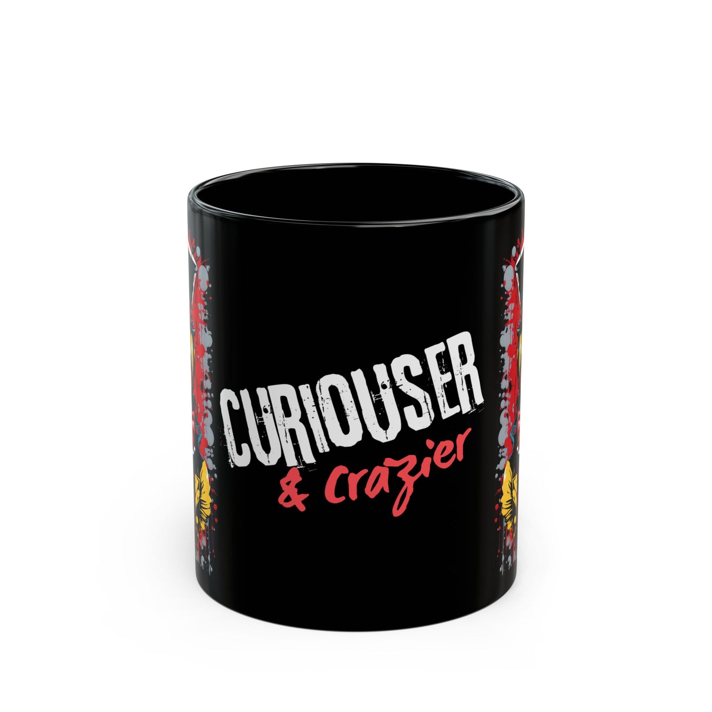 Mad Hatter Mug – Curiouser & Crazier Alice in Wonderland Coffee Cup