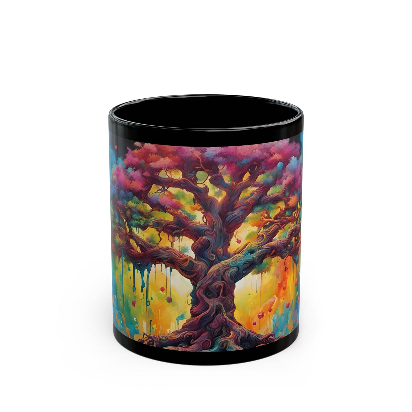 Psychedelic Tree Art Mug | Trippy Coffee Cup Gift