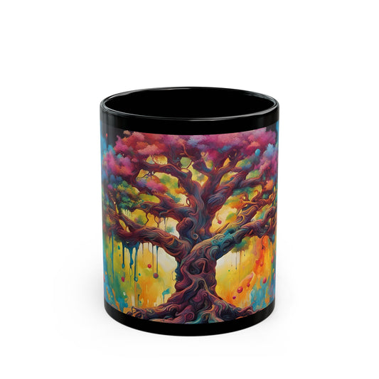Psychedelic Tree Art Mug | Trippy Coffee Cup Gift