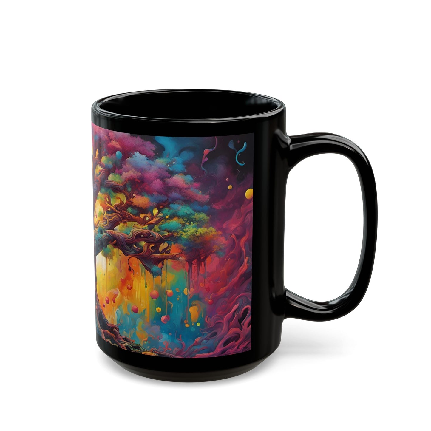 Psychedelic Tree Art Mug | Trippy Coffee Cup Gift