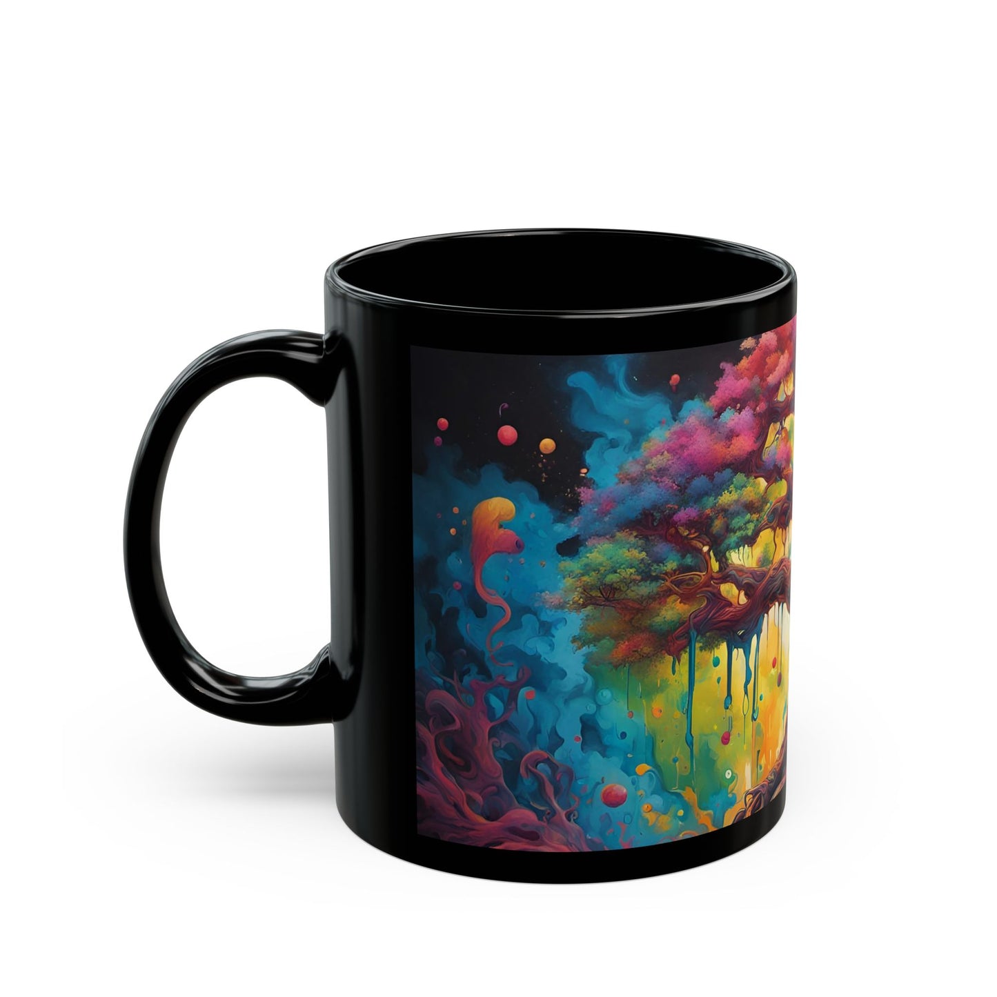 Psychedelic Tree Art Mug | Trippy Coffee Cup Gift
