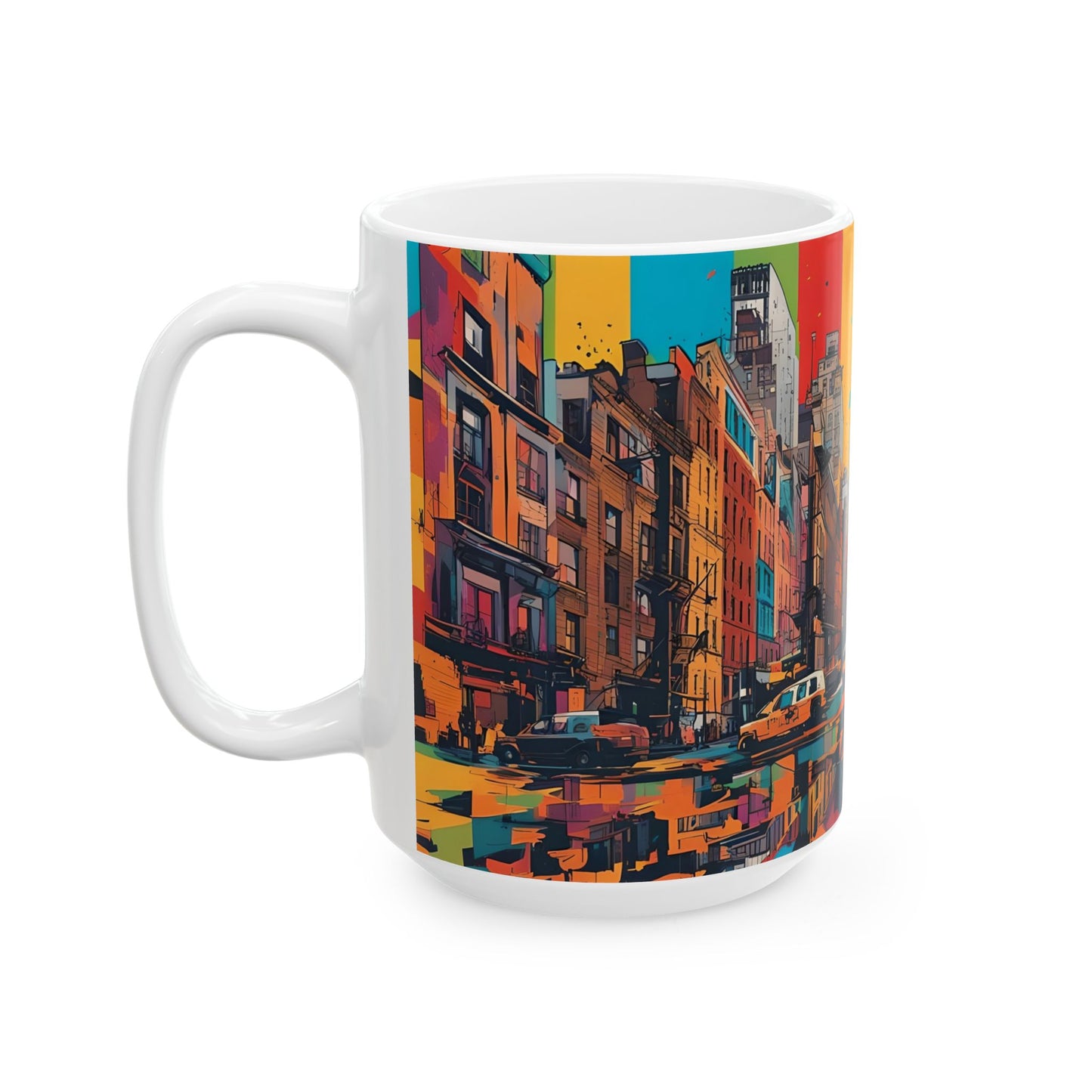 NYC Graffiti Art Mug – Bold Urban Pop Art Coffee Cup
