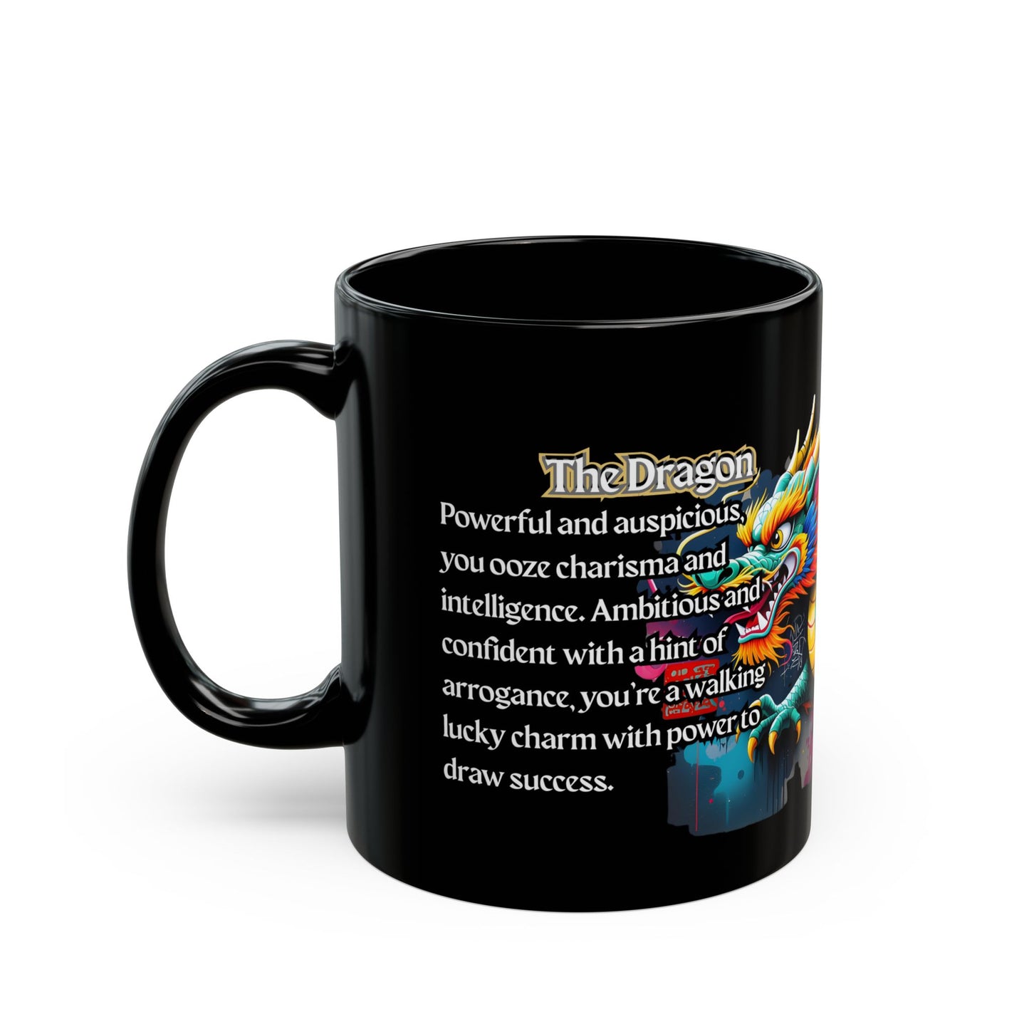 Chinese Zodiac Dragon Mug — Chaotic Power & Cosmic Luck Edition