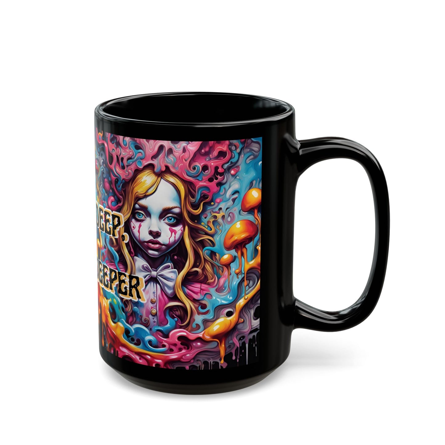 Drink Deep Dream Deeper Mug – Psychedelic Boho Coffee Cup