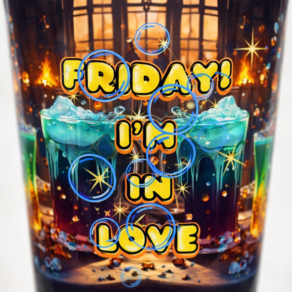 Fantasy Pint Glass | Friday I’m In Love Glassware | Witchy Magic 16oz Drinkware for Fantasy Lovers