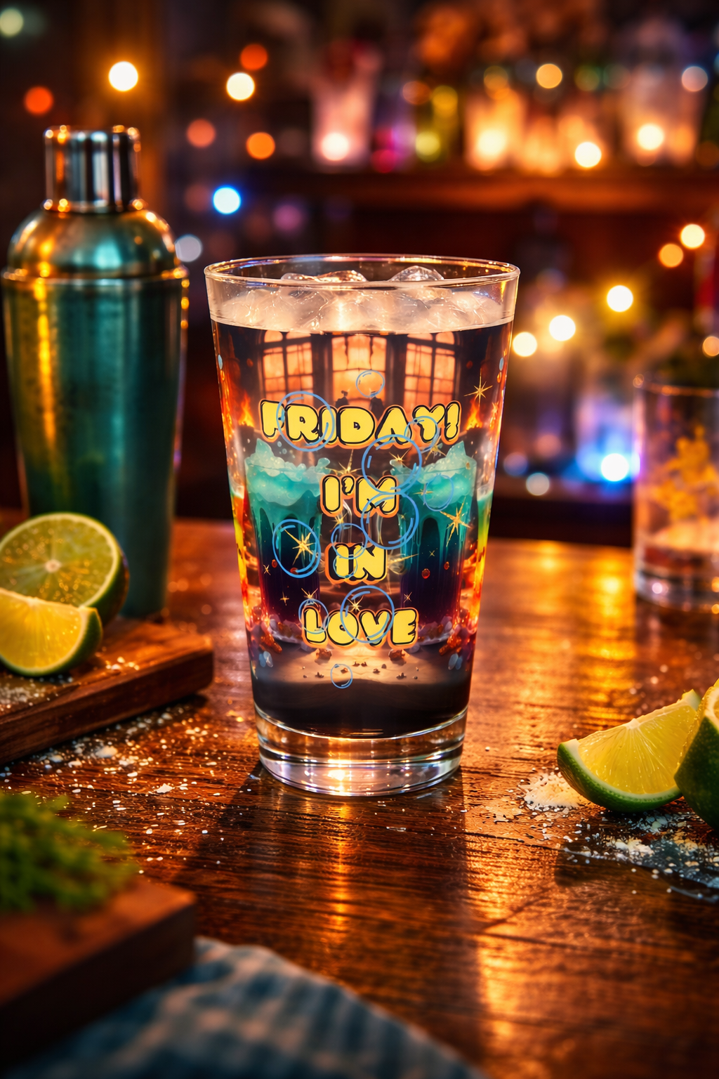 Fantasy Pint Glass | Friday I’m In Love Glassware | Witchy Magic 16oz Drinkware for Fantasy Lovers